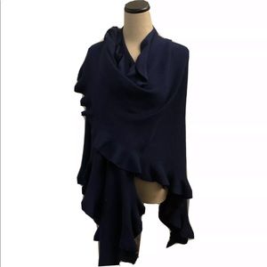 Coldwater Creek Blue Shawl Wrap